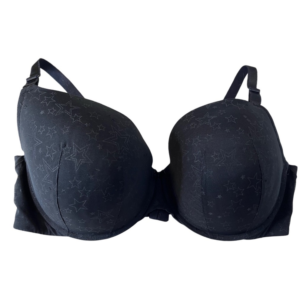 Torrid Mesh Star Print Size 44DD Black